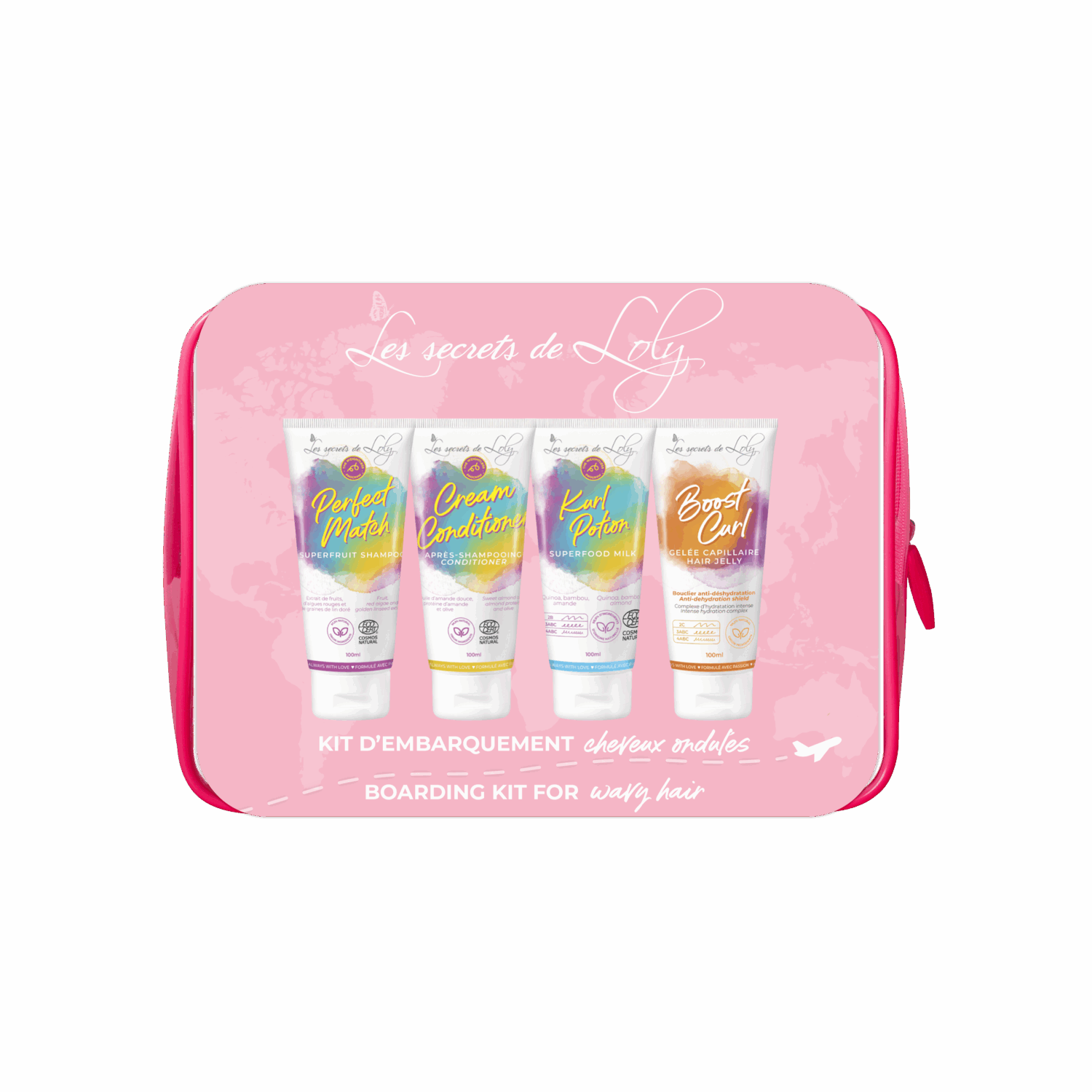 Kit d'embarquement pour cheveux ondulés