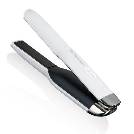 ghd unplugged blanc lisseur (sans fil) avec sa pochette de voyage