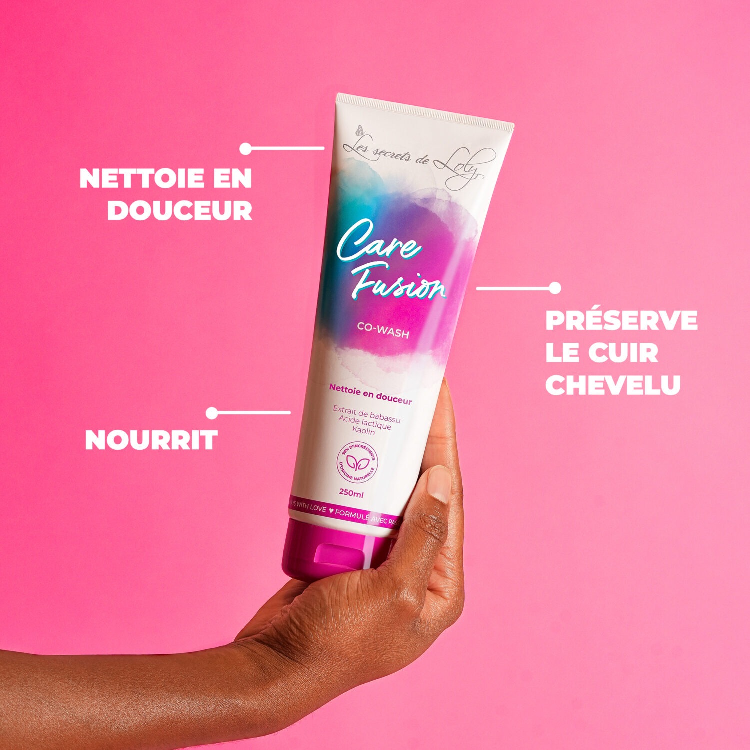 Care Fusion Co-Wash shampooing-crème pour cheveux multi-texturés - 250ml – Image 2