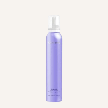 Cotril Icy Blond Mousse : mousse conditionnante anti-jaune pour cheveux blonds 200ml