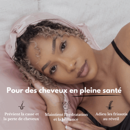 Bonnet de nuit en pure soie de mûrier - MOONE