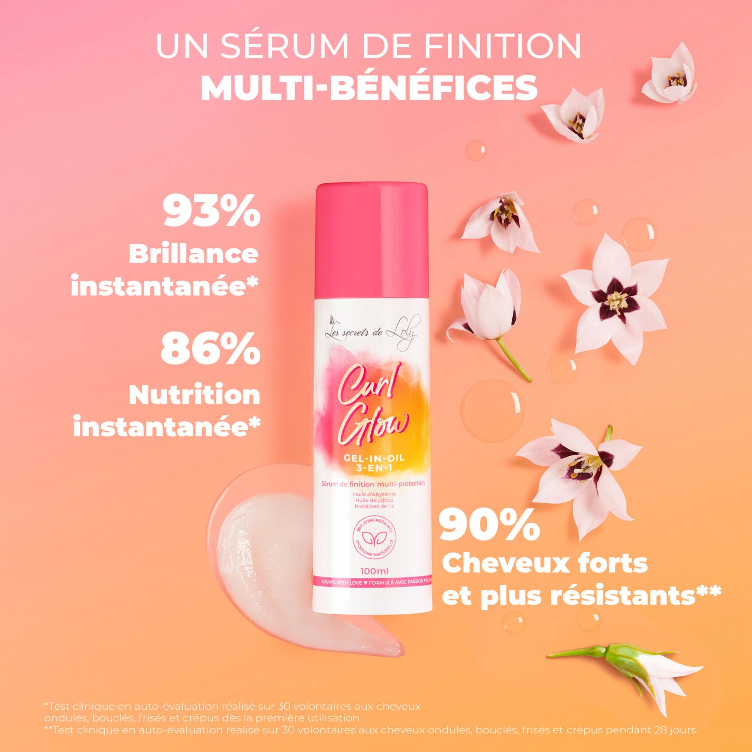 Curl Glow Gel-in-oil 3-en-1 Serum de finition - Les Secrets de Loly -100ml – Image 2