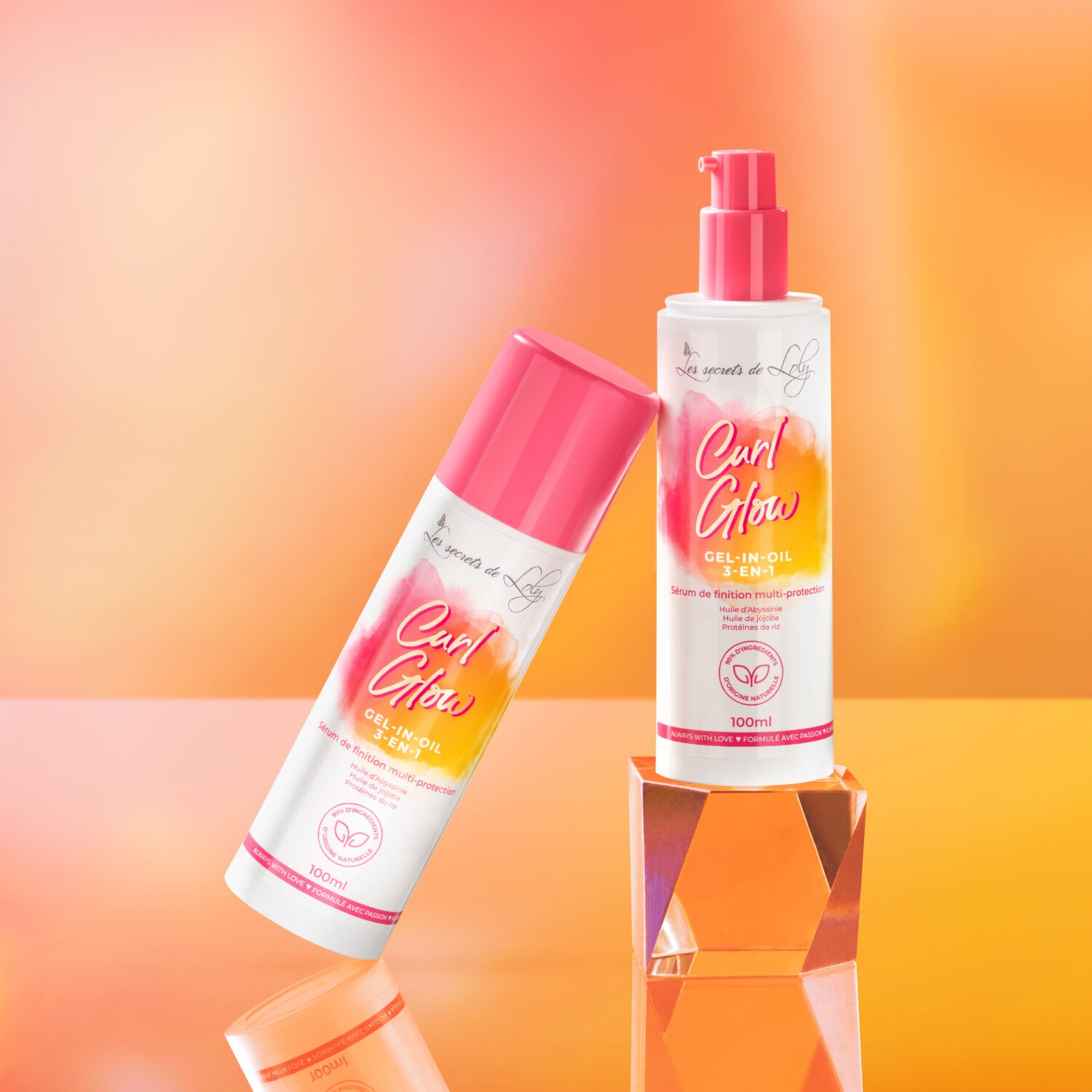 Curl Glow Gel-in-oil 3-en-1 Serum de finition - Les Secrets de Loly -100ml – Image 4