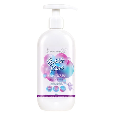 Bubble Kiss – Gel lavant corps & cheveux bébé/enfant - Les Secrets de Loly -400ml