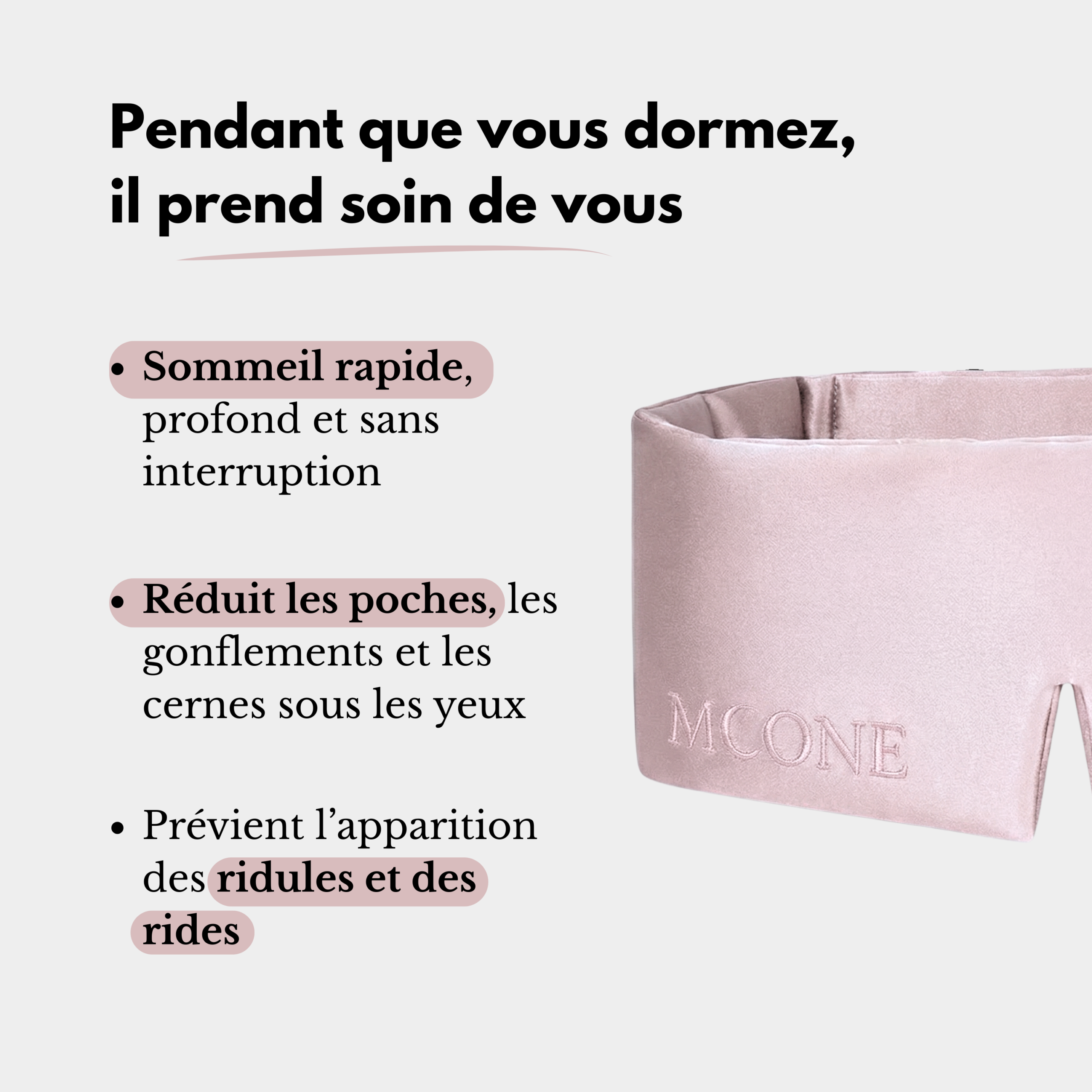 Masque de nuit réparateur en soie - MOONE - 5 coloris – Image 10